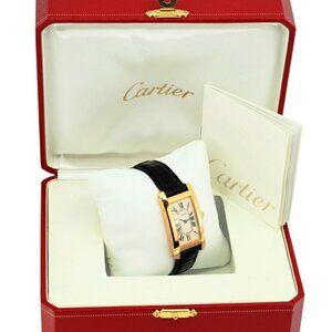 Cartier Tank Americaine 22.5mm Midsize Solid 18K Yellow Gold